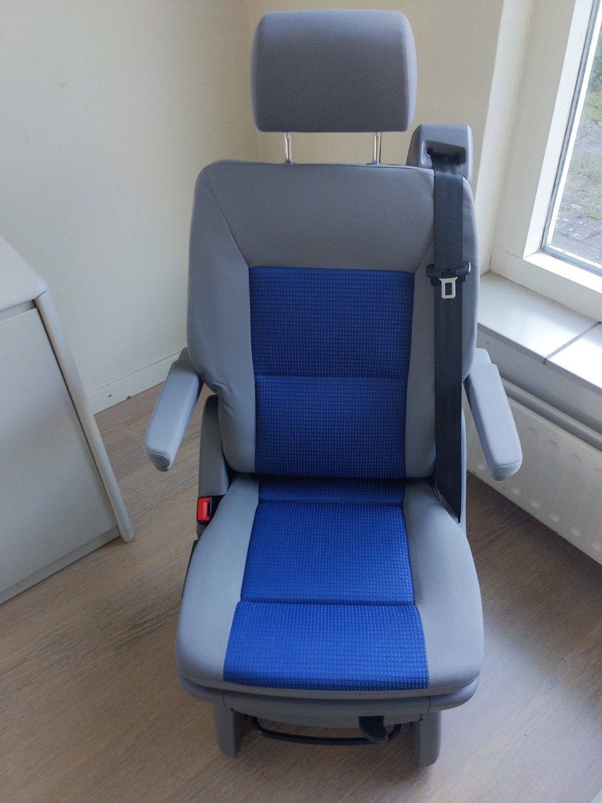 Extra draaistoel VW California/Multivan T5 - Grijs/Blauw, Ophalen, Gebruikt, Volkswagen