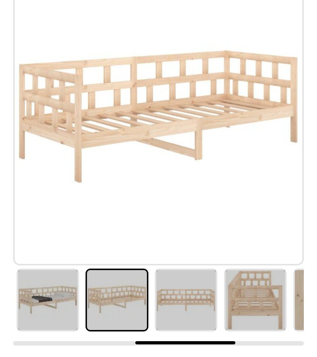NIEUW! VidaXl bed 90x200, Ophalen, 90 cm, Eenpersoons, Nieuw