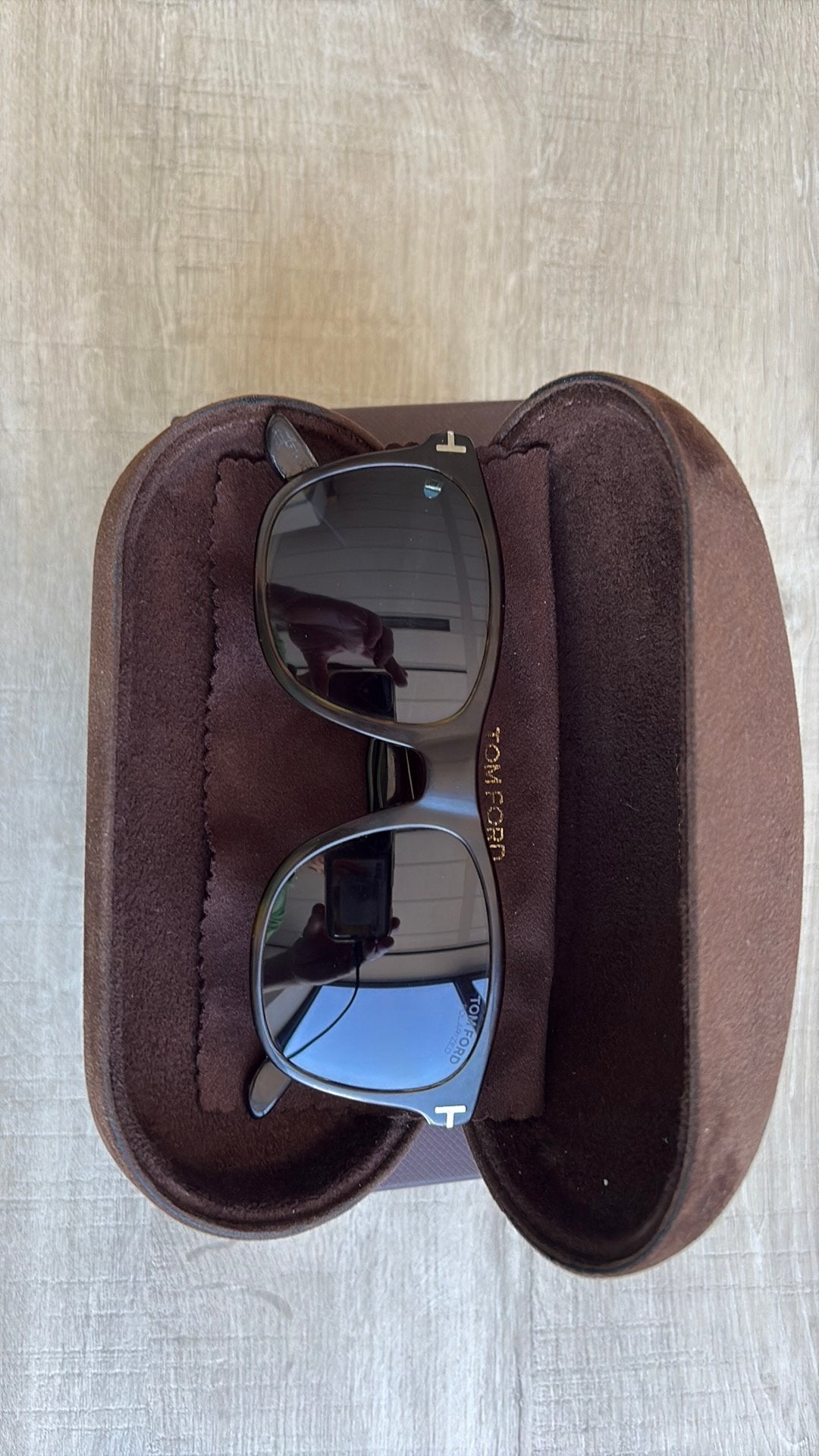 Tom Ford ft0595/s 52n zonnebril, Overige merken, Gebruikt, Zonnebril, Bruin