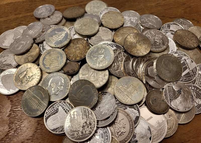 1 kilo zilver wereld mix, Postzegels en Munten, Edelmetalen en Baren, Ophalen of Verzenden, Zilver