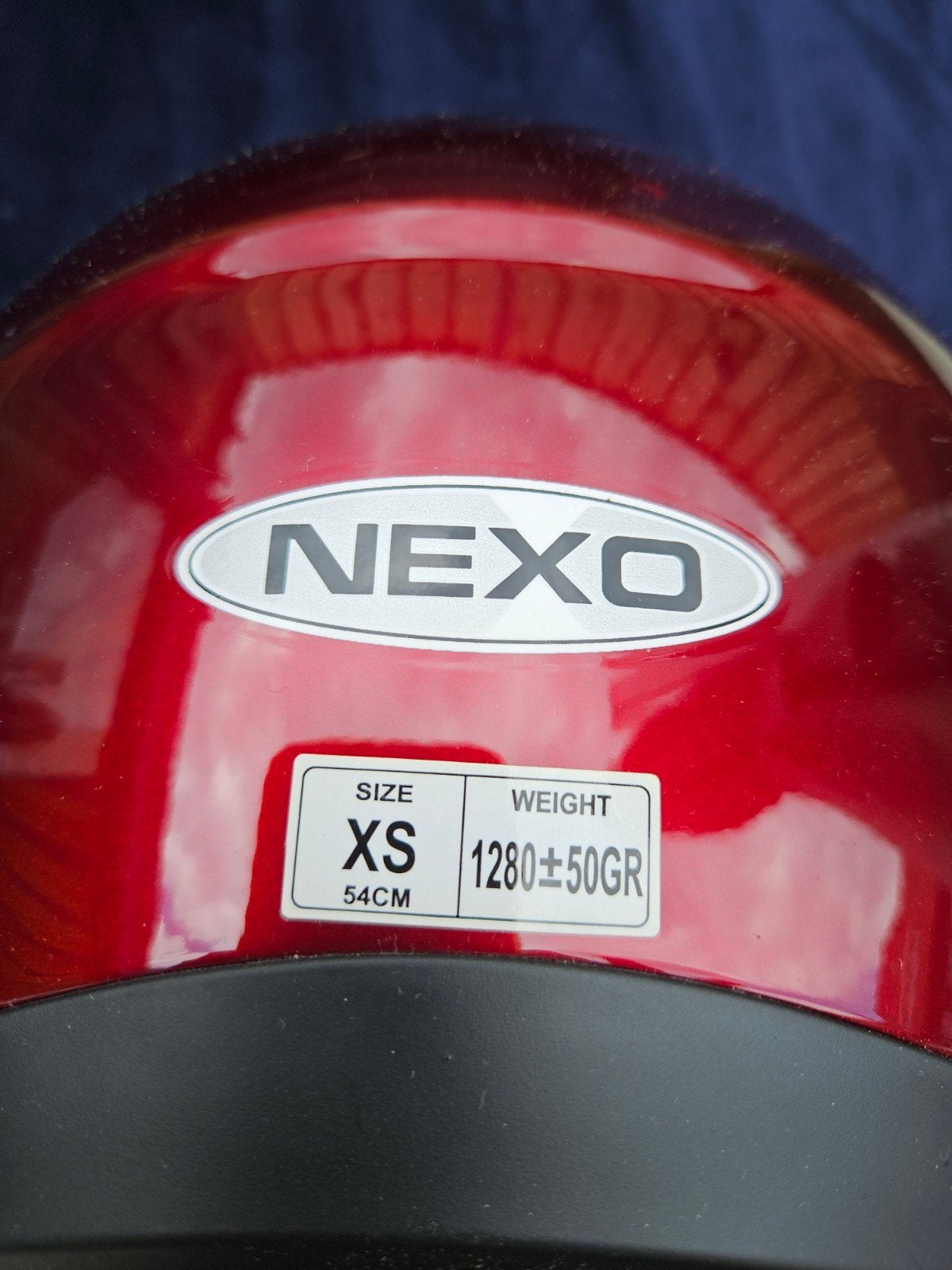 Nexo scooterhelm rood, maat XS, Ophalen of Verzenden, Zo goed als nieuw, Extra small of kleiner, Nexo