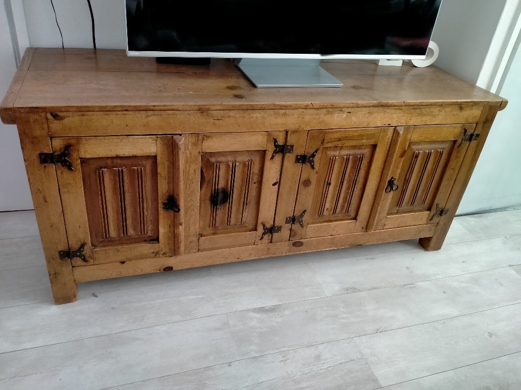Mexicaanse grenen houten dressoir/TV meubel, Ophalen, Zo goed als nieuw, 25 tot 50 cm, Minder dan 100 cm