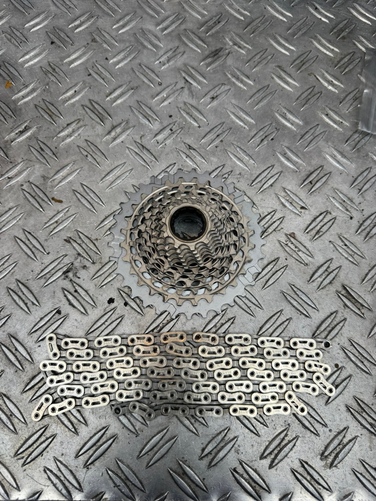 Sram Red ketting/cassette, Fietsen en Brommers, Overige merken, Carbon, Ophalen of Verzenden, Zo goed als nieuw