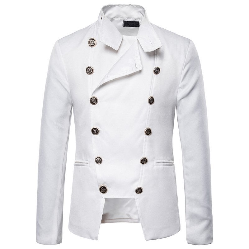 Heren stijlvol double breasted wit colbert / mannen blazer, Verzenden, Nieuw, Overige maten, Wit