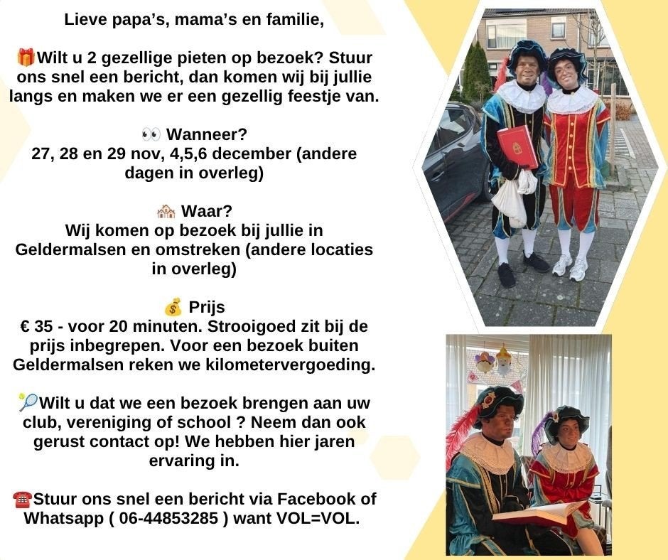 Pieten op huisbezoek, Ophalen