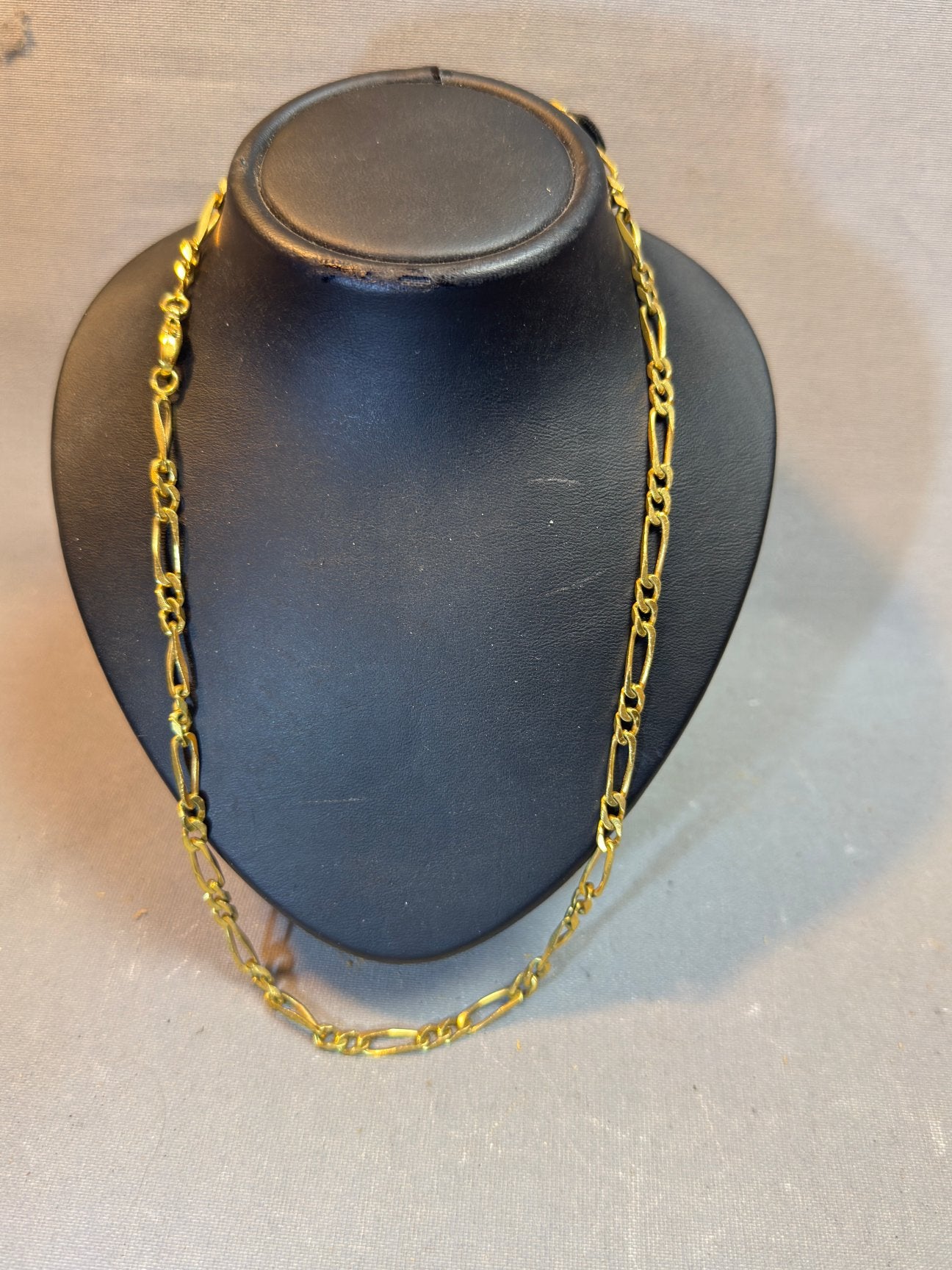 Figaro ketting verguld L. 47 cm #Figaro #Verguld, Sieraden, Tassen en Uiterlijk, Kettingen, Ophalen of Verzenden, Gebruikt, Goud