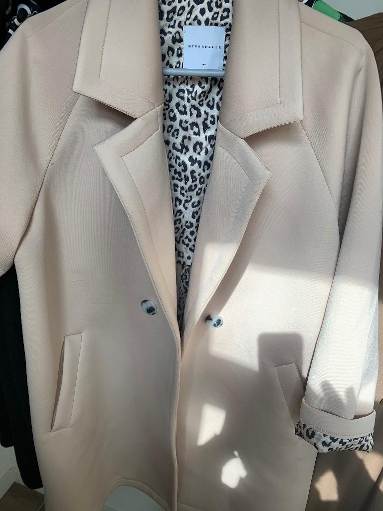 Jas, Kleding | Dames, Jassen | Winter, Beige, Maat 42/44 (L), Ophalen of Verzenden, Zo goed als nieuw
