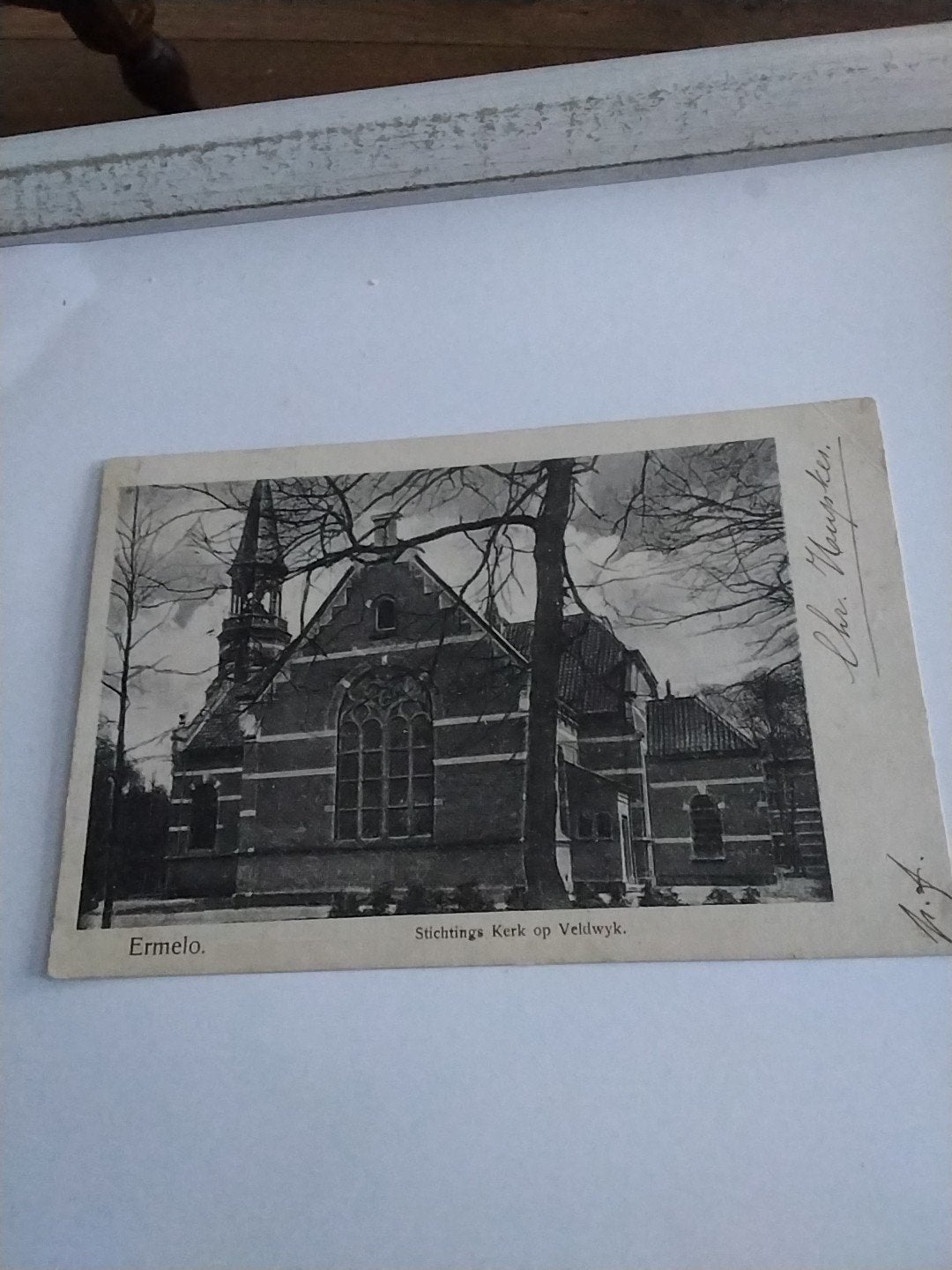 Oude ansichtkaart Stichtings Kerk op Veldwijk, Ermelo, Ophalen of Verzenden, Voor 1920, Gelopen, Gelderland