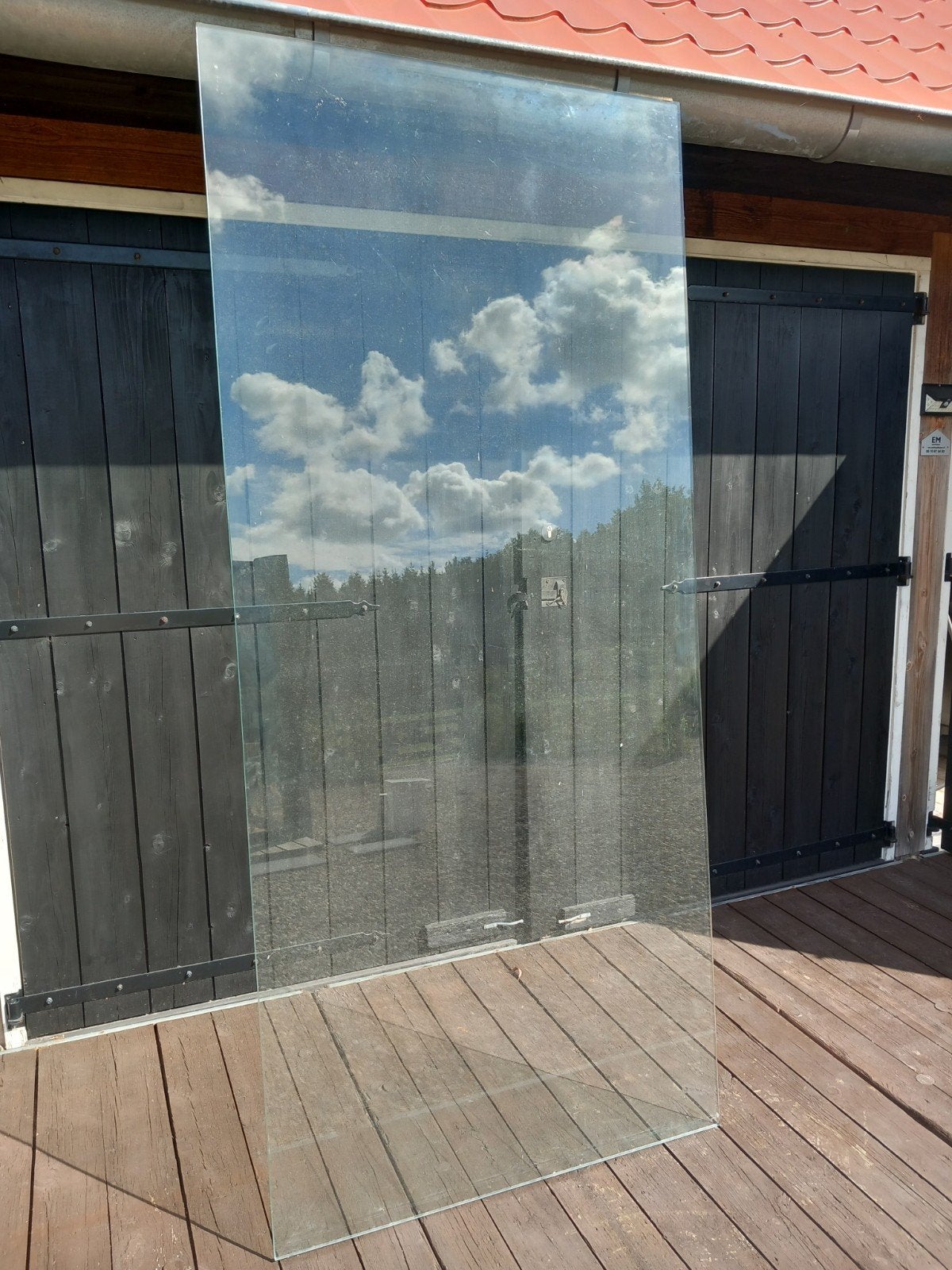 glas voor schuifdeur serre 98x220cm, Doe-het-zelf en Verbouw, Ophalen, 80 tot 120 cm, 160 cm of meer, Glasplaat