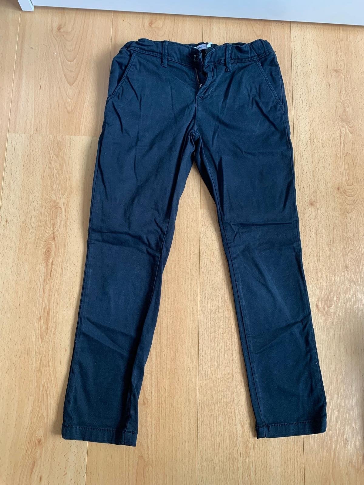 Donkerblauwe chino broek van Name It maat 140, Broek, Gebruikt, Ophalen of Verzenden, Jongen