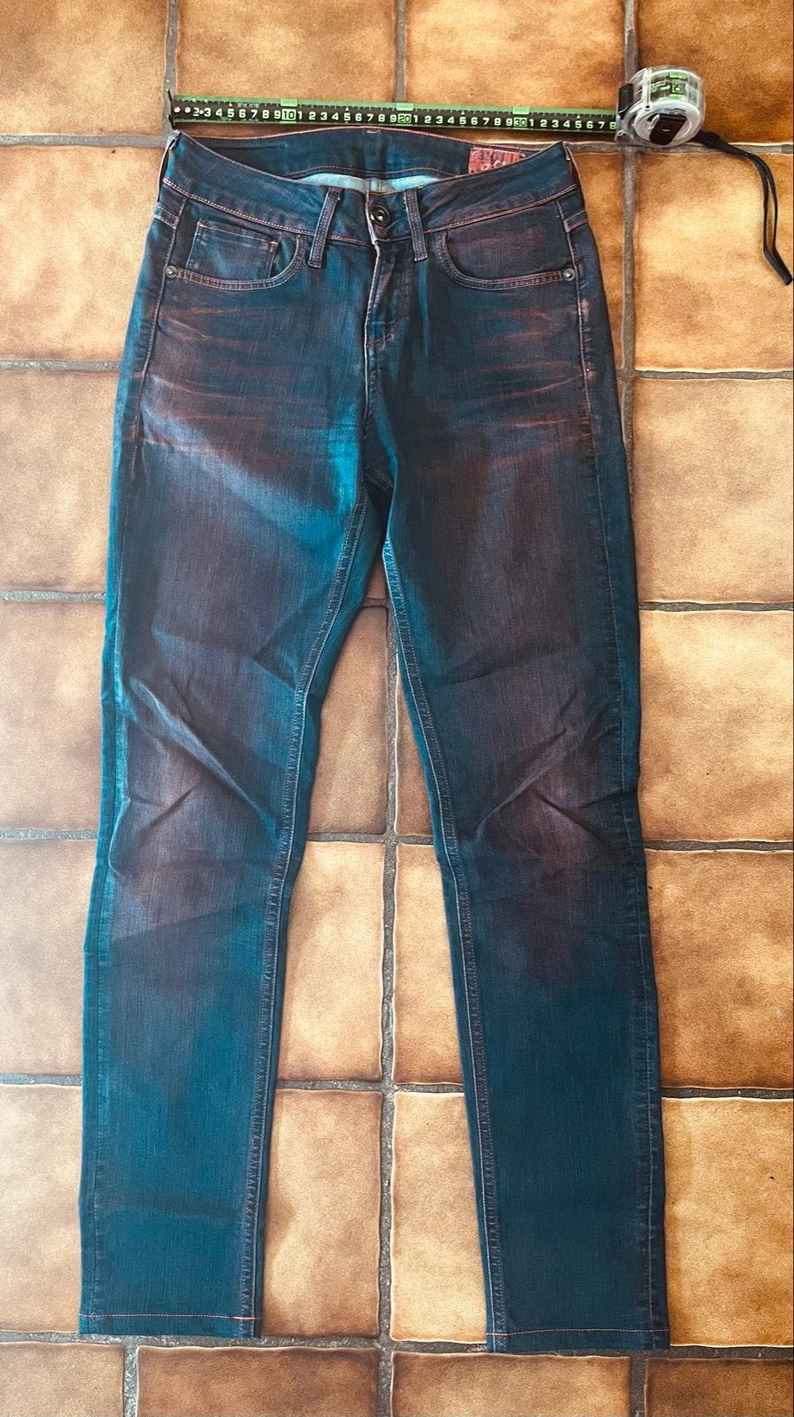 G-Star Raw 3301 Contour Skinny Jeans W26 L32, Ophalen of Verzenden, Gedragen, Blauw, W27 (confectie 34) of kleiner