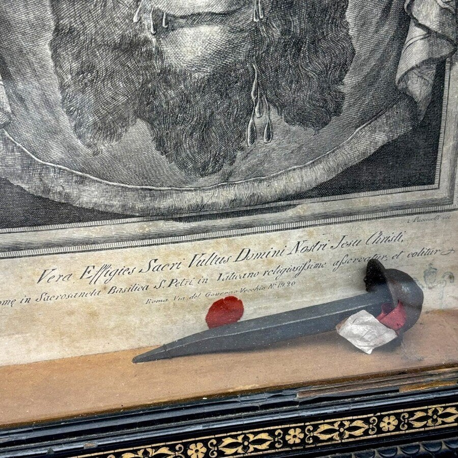 19e eeuwse lijst met relikwie, Ophalen of Verzenden