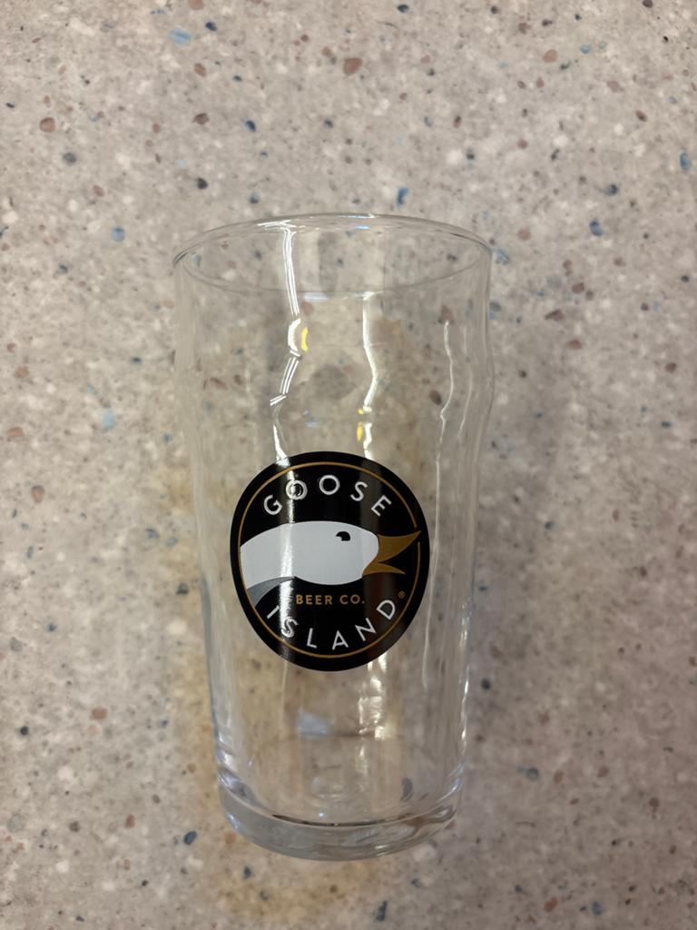 4x Goose Island Bierglas, Huis en Inrichting, Ophalen, Zo goed als nieuw, Glas