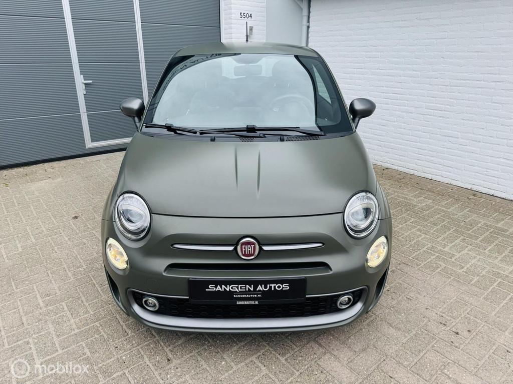 Fiat 500 1.2 Sport Mat groen Carplay Leer, Auto's, Voorwielaandrijving, Gebruikt, 1242 cc, 4 cilinders