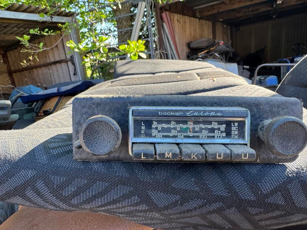 Oude Becker Europa autoradio - Vintage klassieker, Ophalen, Zo goed als nieuw