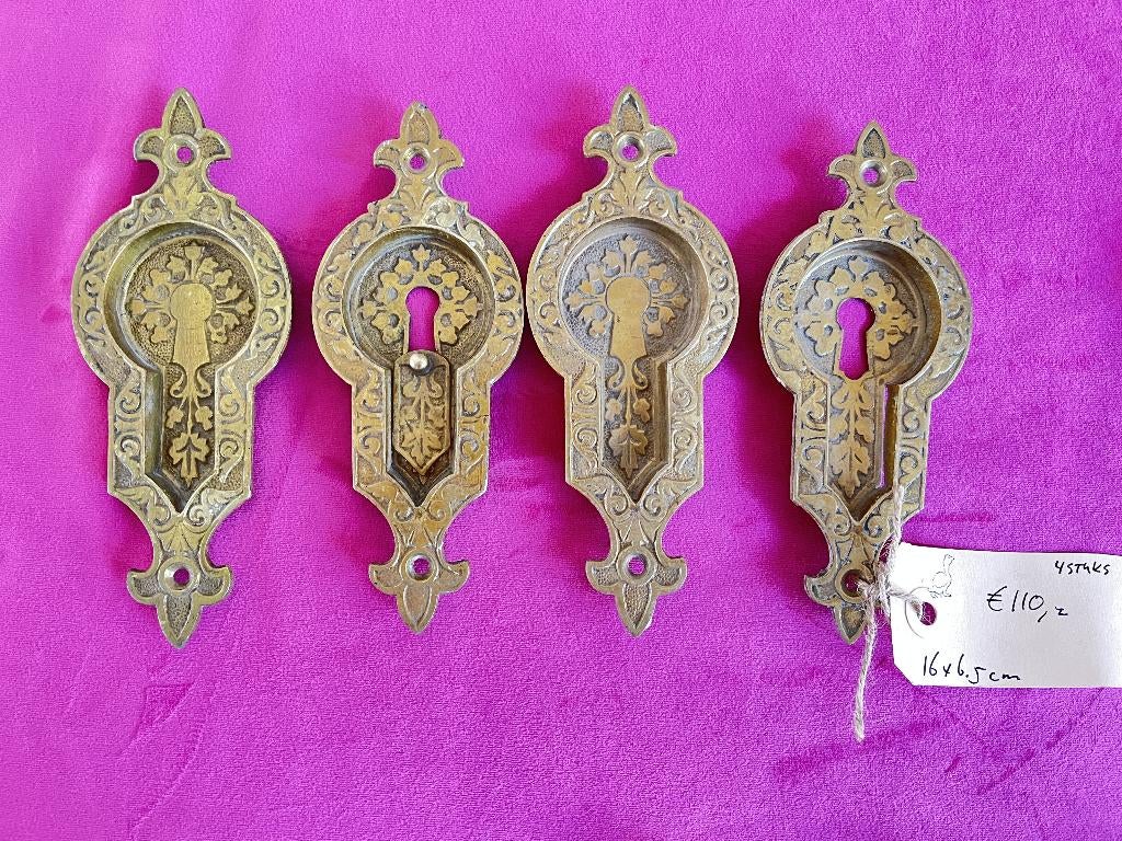Antieke schuifdeurkommen, grepen, en suite , ensuite deuren, Ophalen of Verzenden