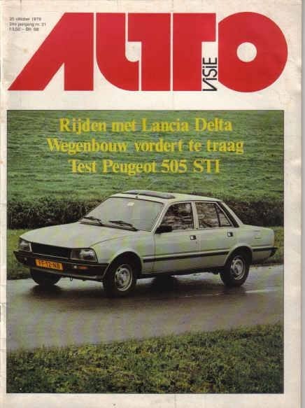 Autovisie 21 1979: Peugeot 505 STI - Renault Fuego - Citroen, Ophalen of Verzenden, Gelezen, Algemeen