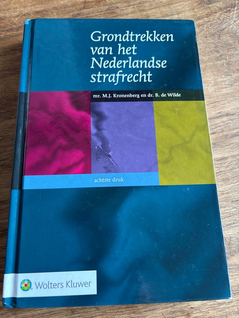 Grondtrekken van het Nederlandse strafrecht, Boeken, Ophalen of Verzenden, Zo goed als nieuw