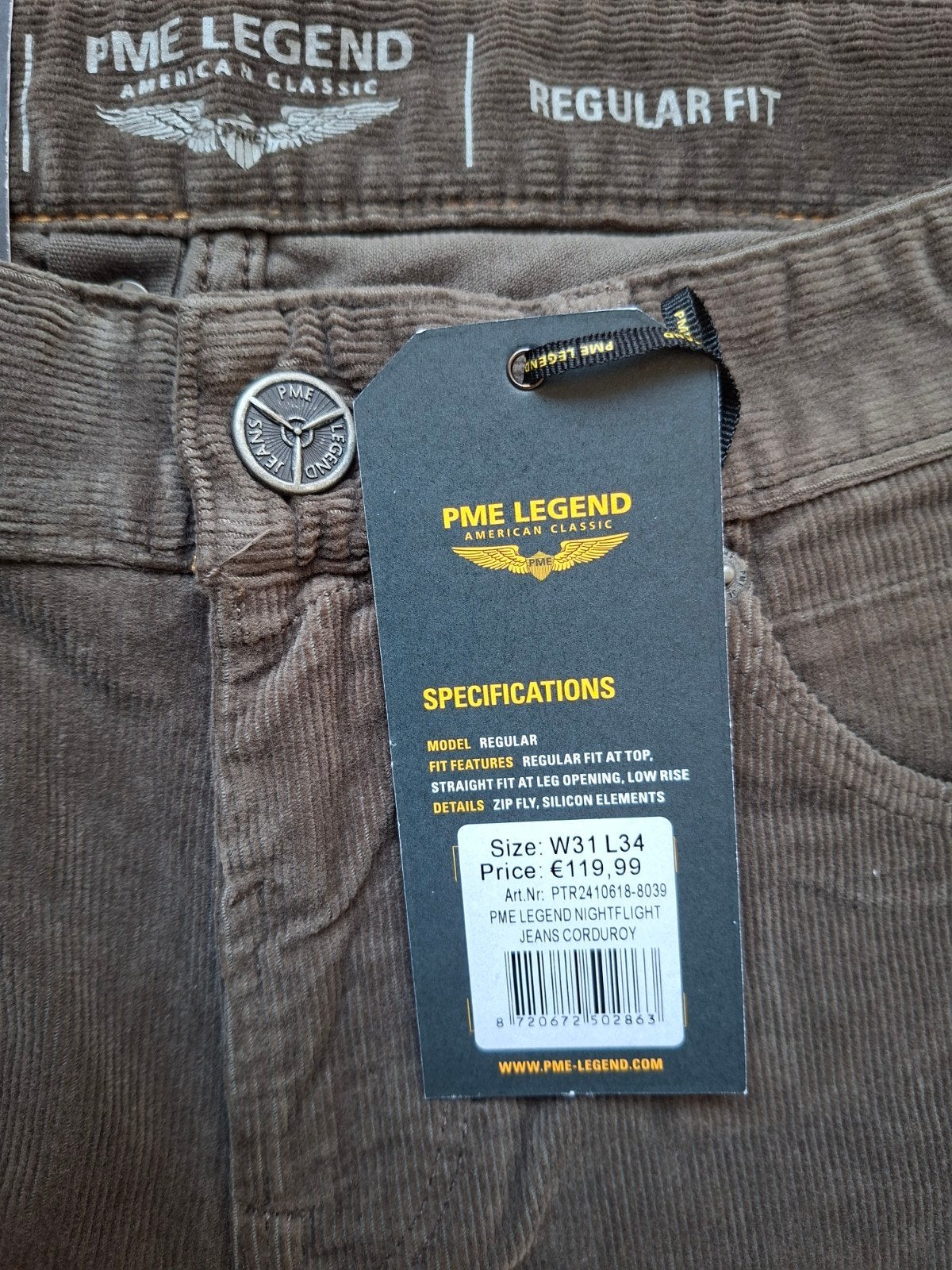 PME LEGEND Nightflight corduroy broek W31 L34, Overige kleuren, Nieuw, W32 (confectie 46) of kleiner, Ophalen of Verzenden