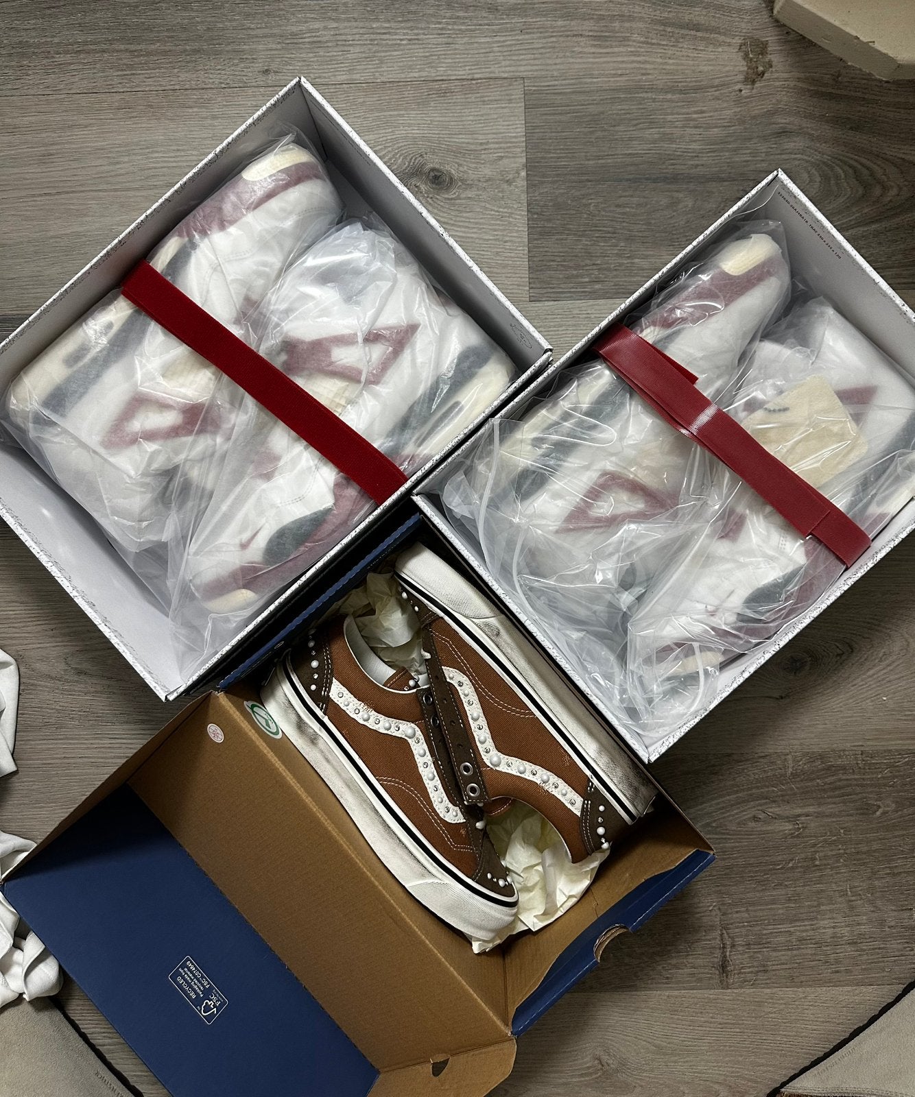 Jordan 4 Brick after brick & Vans Pearlized Cocao Brown, Kleding | Heren, Schoenen, Ophalen of Verzenden, Nieuw, Bruin