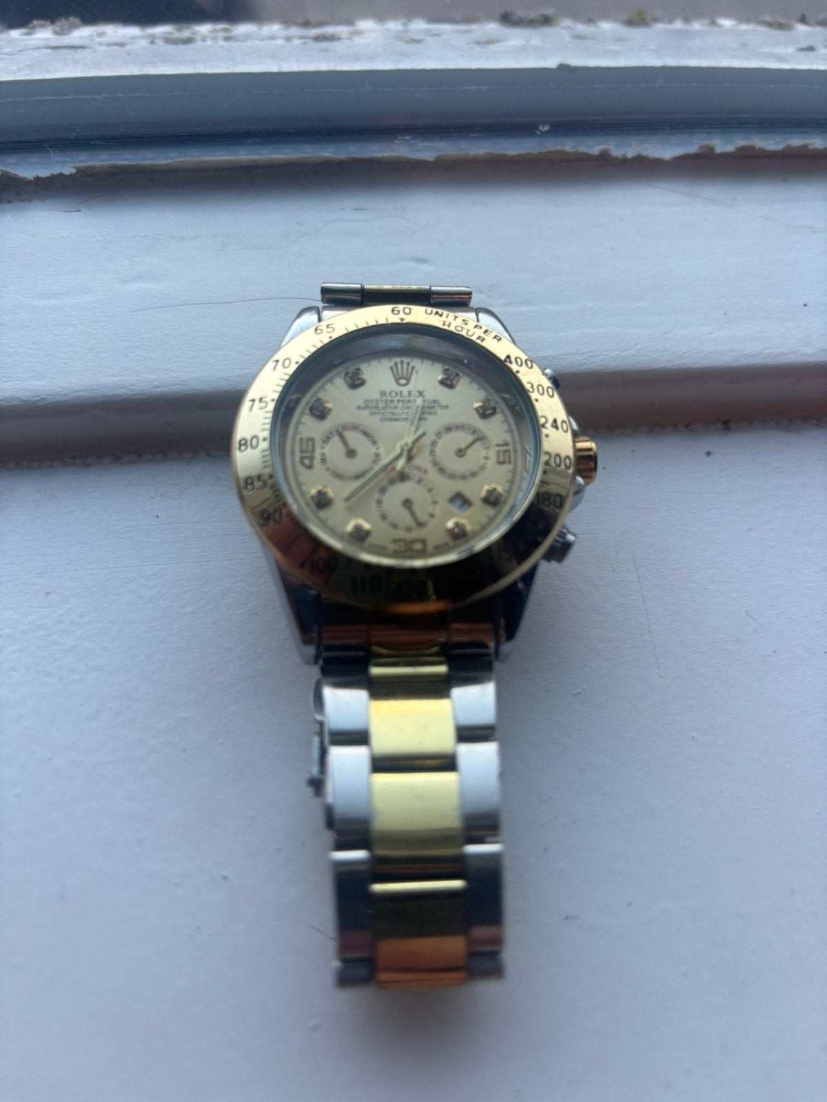 Rolex, Oor- of Traguspiercing, Ophalen of Verzenden, Zo goed als nieuw, Zilver