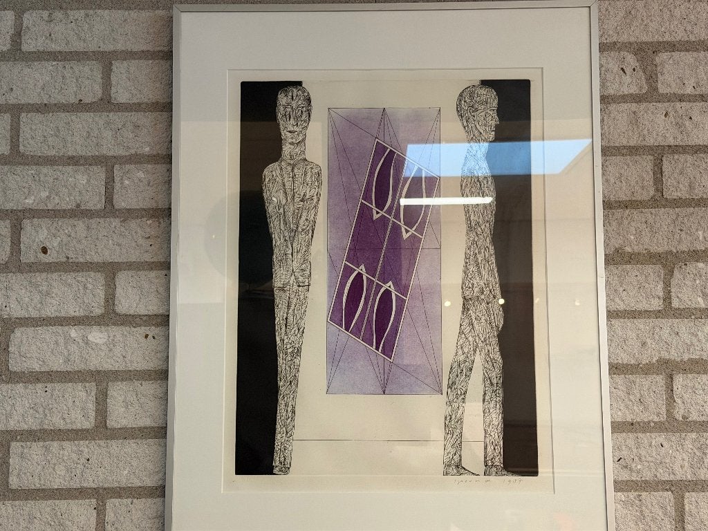 Schilderij, Antiek en Kunst, Kunst | Schilderijen | Klassiek, Ophalen, Achter glas, Overige onderwerpen