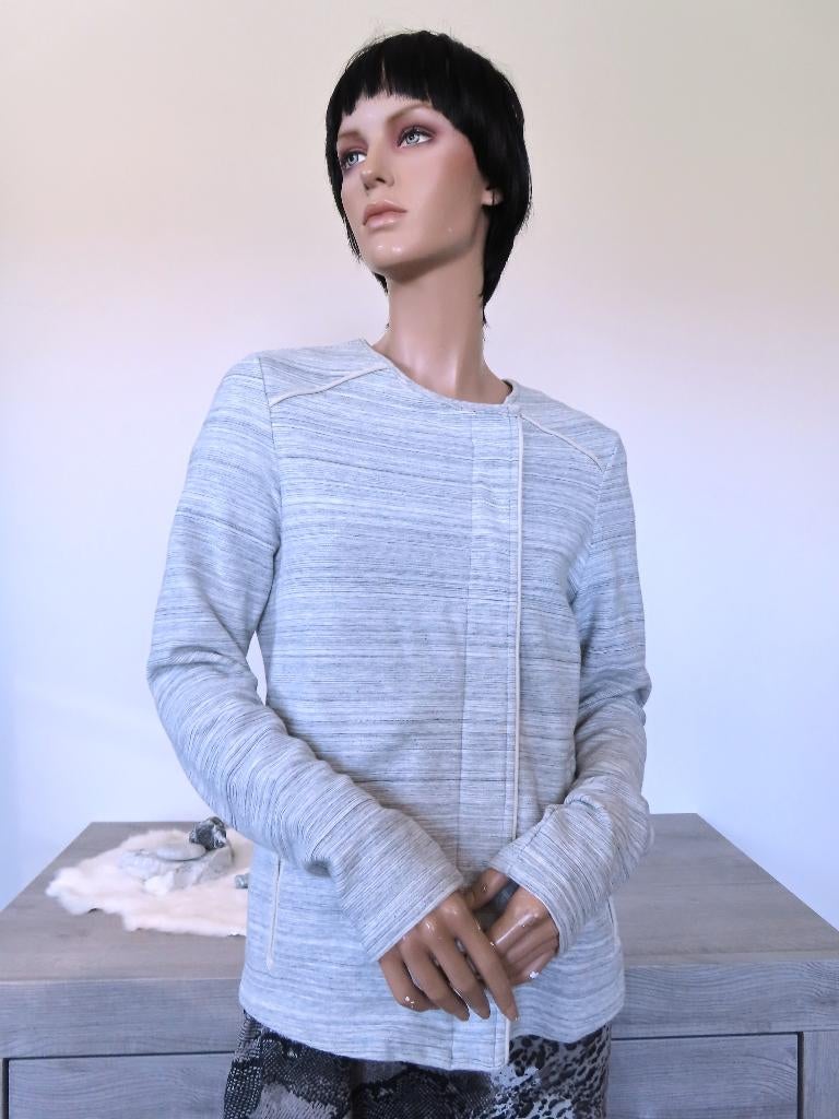 MAISON SCOTCH  Lichtgrijs Gemêleerd A-symmetrisch Vest S-M, Zo goed als nieuw, Maat 36 (S), Grijs, Maison Scotch