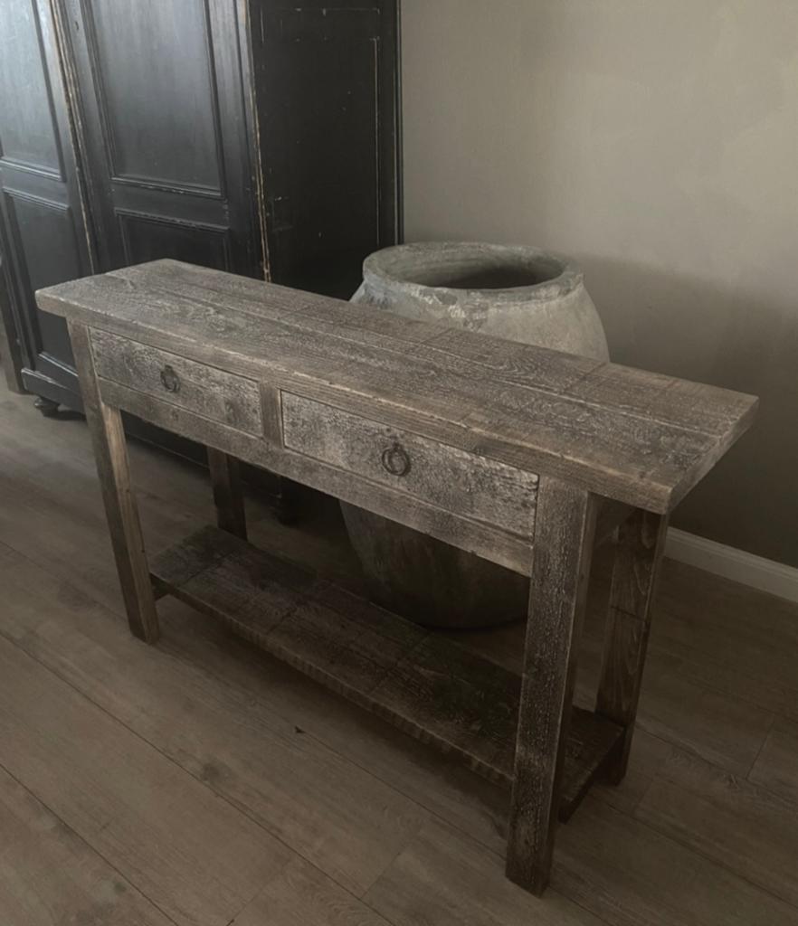 ~Stoer Sober Landelijk Houten Sidetable/Wandtafel~, Ophalen of Verzenden, Nieuw