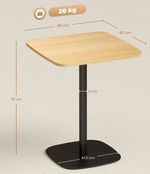 kleine eettafel nieuw in de doos, Huis en Inrichting, Tafels | Eettafels, Ophalen, 50 tot 100 cm, 50 tot 100 cm, Nieuw