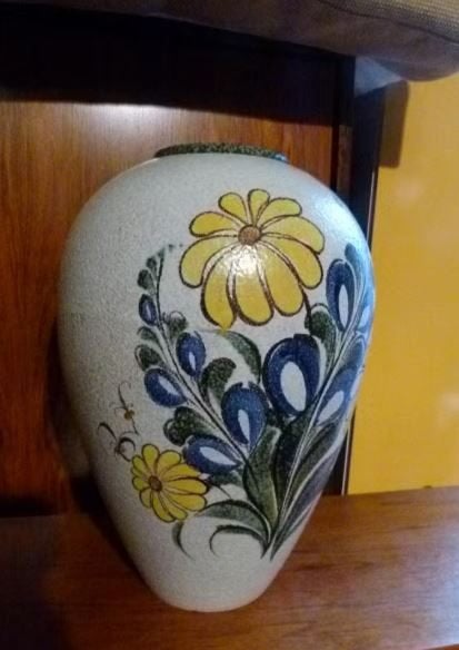 vintage Ruscha bodemvaas handwerk 50er jaren, Verzamelen, Ophalen, Huis en Inrichting