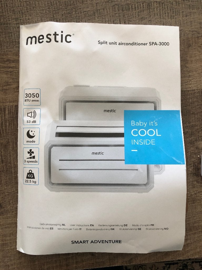 Mestic Split Unit Airconditioner SPA-3000, Ophalen, Gebruikt