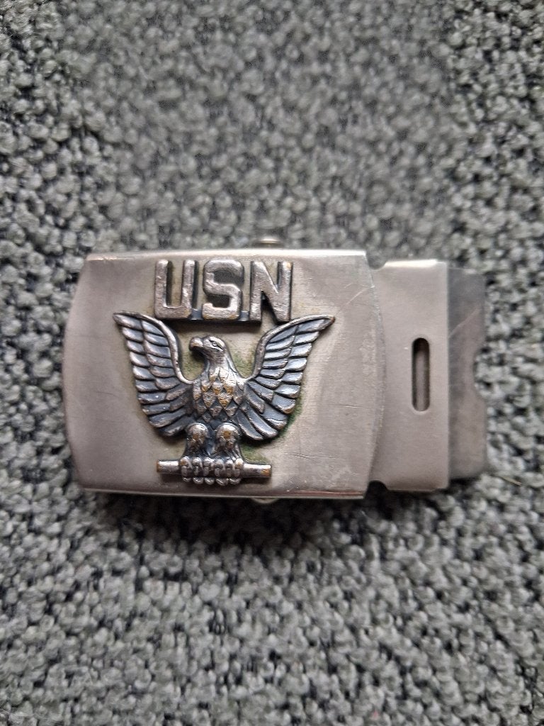 US Navy USN Eagle belt Buckle (Koppelslot), Ophalen of Verzenden, Marine, Amerika, Kleding of Schoenen