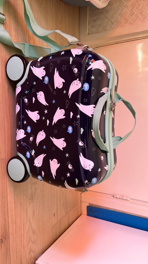 Rolkoffer, Wieltjes, Gebruikt, Hard kunststof, Minder dan 50 cm