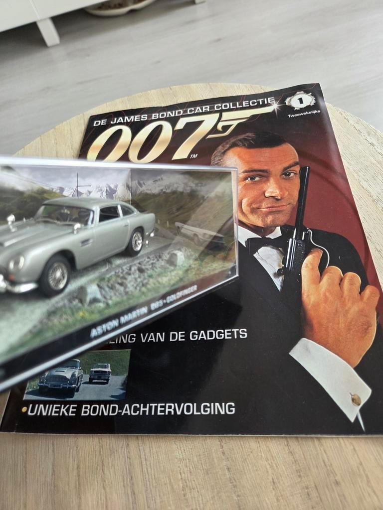 James Bond Car Collectie - Aston Martin DB5 Goldfinger, Overige merken, Auto, Groter dan 1:32, Ophalen of Verzenden