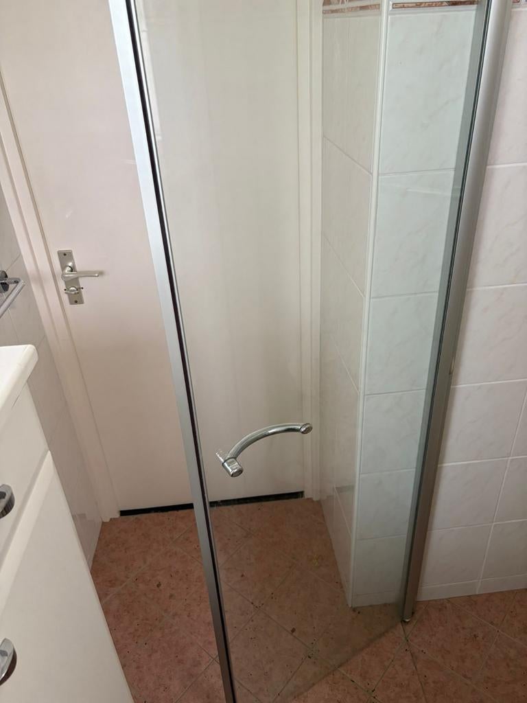 Glazen douchedeur 67x181cm in nette staat, Ophalen, Gebruikt, Overige typen, 50 tot 100 cm