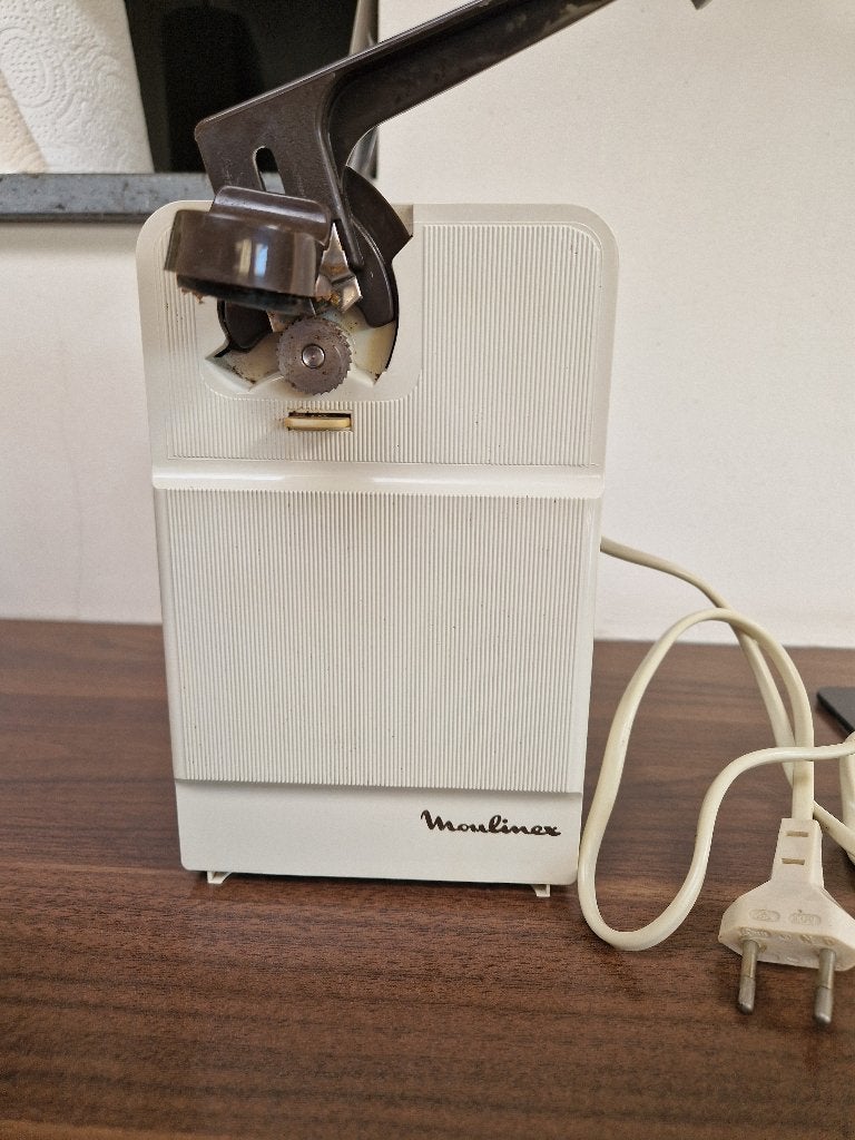 Vintage electrische blikopener/ messenslijper, type 343, Overige typen, Kunststof, Ophalen of Verzenden, Zo goed als nieuw