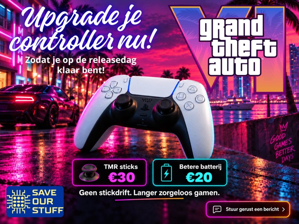 NOOIT MEER Stick drift - Reparatie PS5 Controller met TMR, PlayStation 4, Ophalen of Verzenden, Sony, Controller