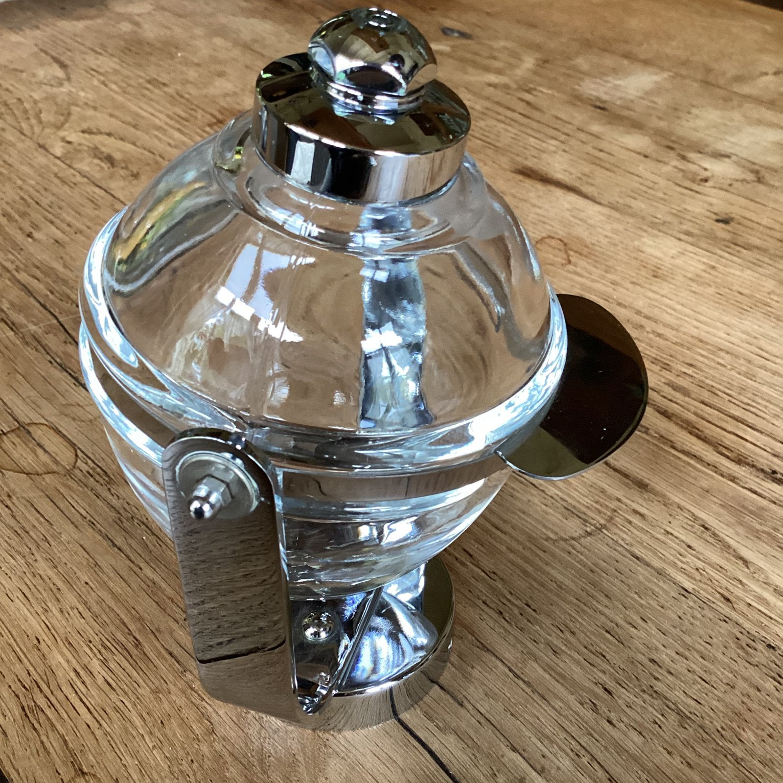 Zeepautomaat glazen bol, Glas, Ophalen of Verzenden, Zo goed als nieuw