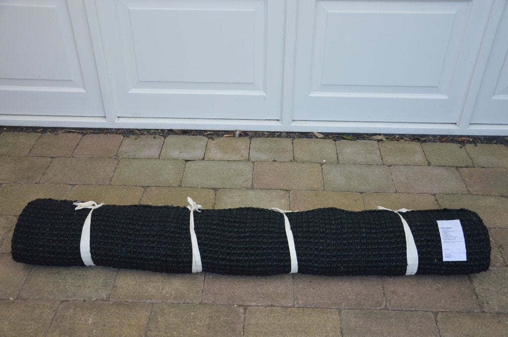 Kave Home zwart jute Madelin- vloerkleed 160 x 230 NIEUW, Huis en Inrichting, Zwart, Ophalen of Verzenden, Rechthoekig, Kave Home