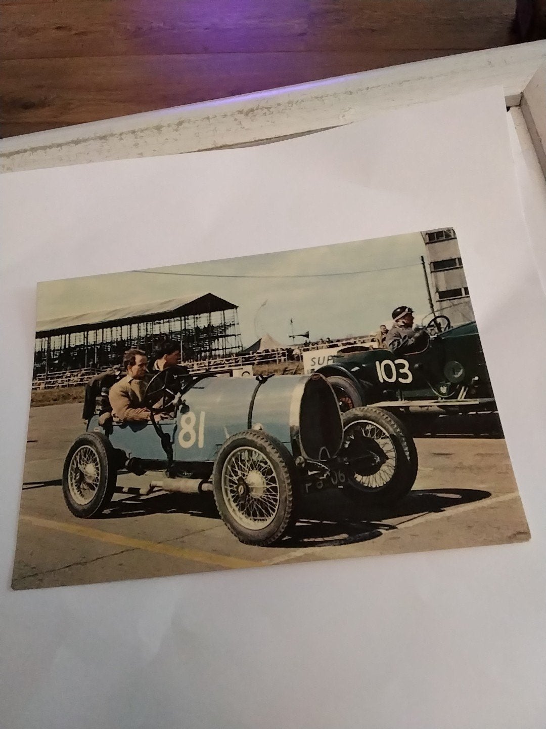 Vintage foto van raceauto's, Bugatti, Ophalen of Verzenden, 1960 tot 1980