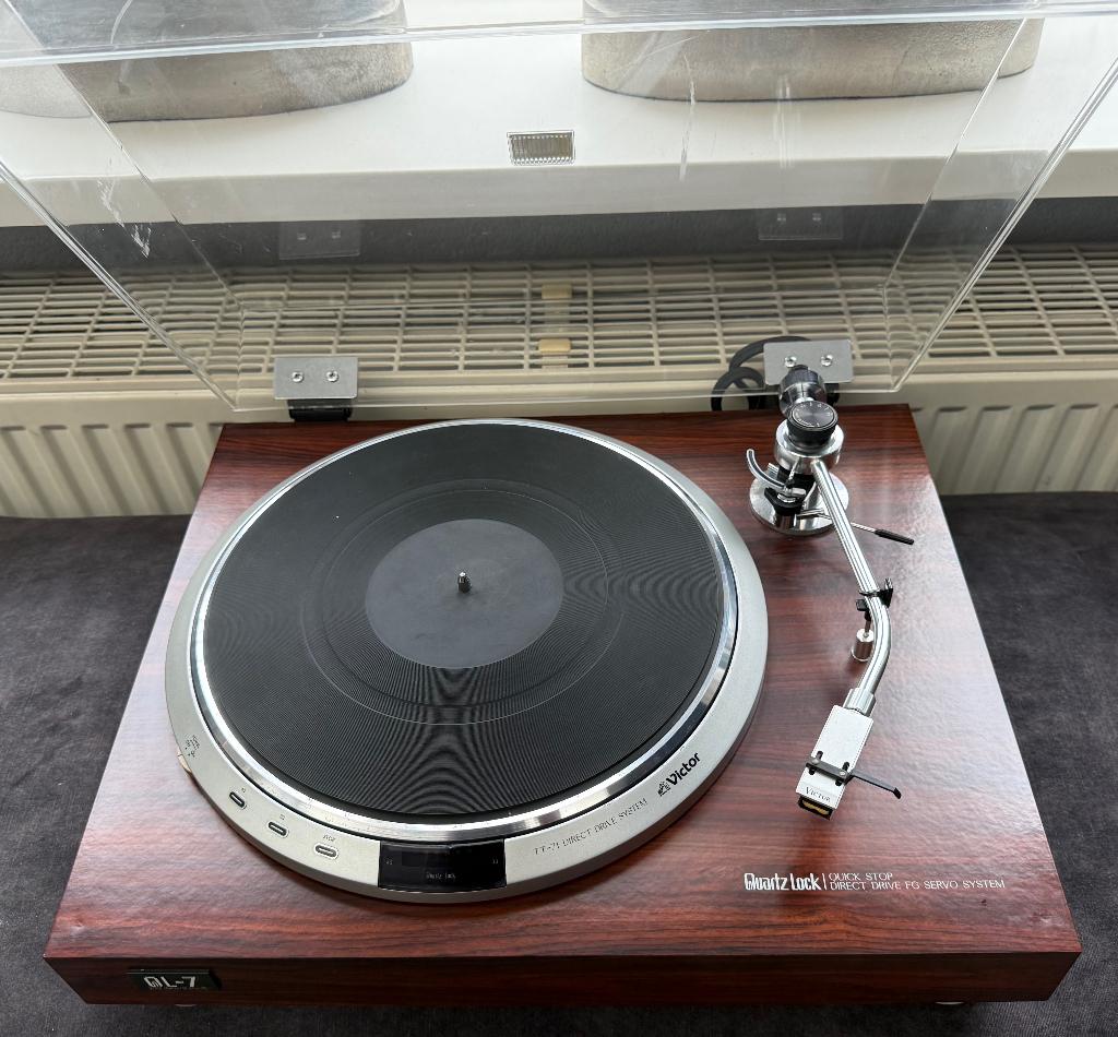 VICTOR QL-7 TT -71 Direct drive platenspeler, Ophalen, Gebruikt, Platenspeler, Overige merken