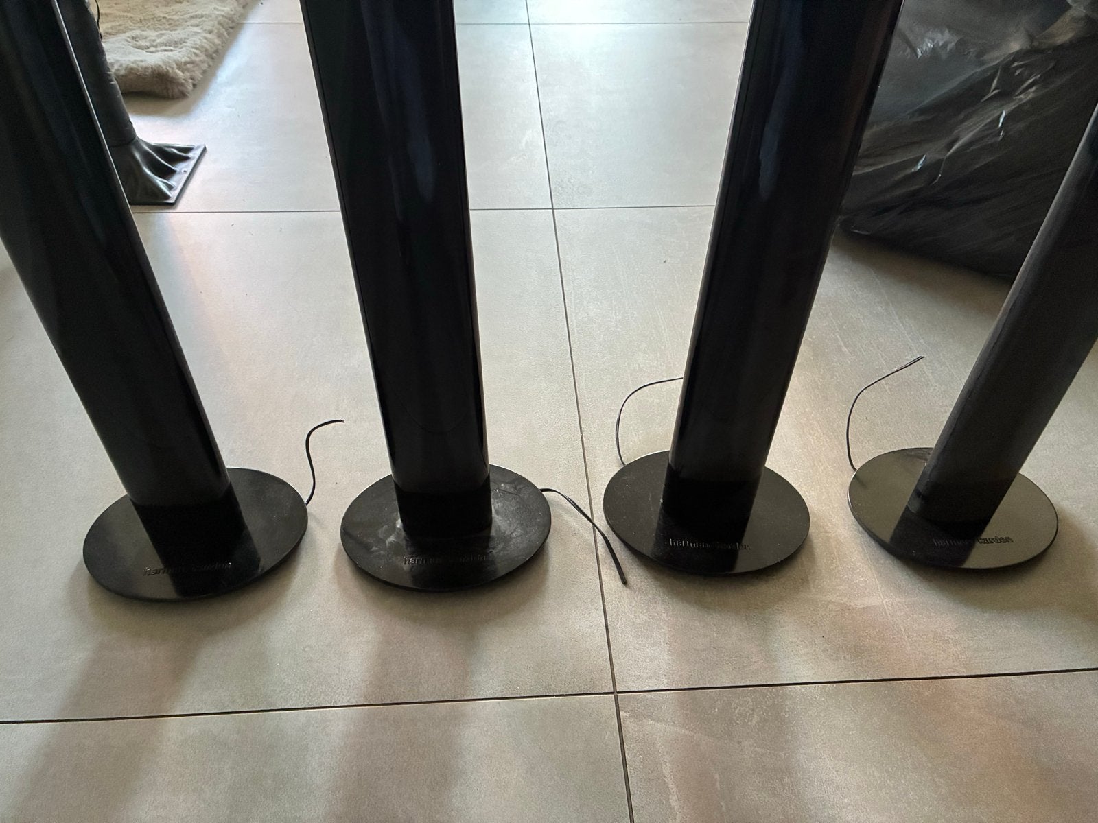 Harman Kardon zuilen speakerset hoogglans zwart, 70 watt of meer, Overige spelers, Ophalen, Overige merken