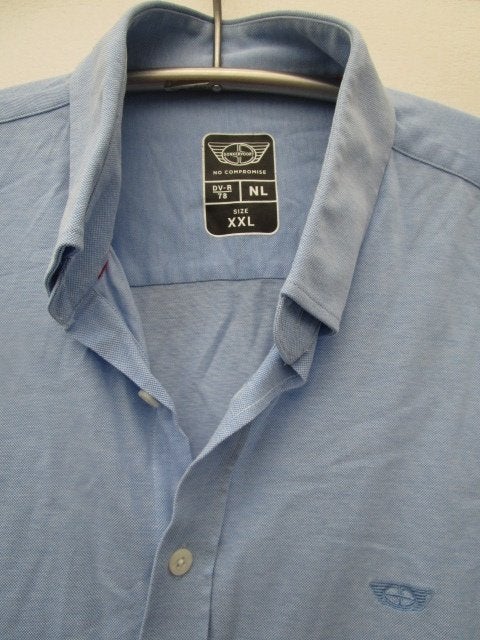 Ruim Donkervoort overhemd maat XXL valt als XL, Kleding | Heren, Ophalen, Zo goed als nieuw, Blauw, Halswijdte 43/44 (XL)