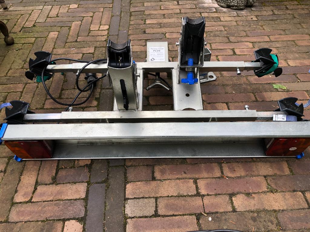 Fietsendrager Twinny Load, Auto diversen, Fietsendragers, Ophalen, 2 fietsen, Gebruikt, Trekhaakdrager