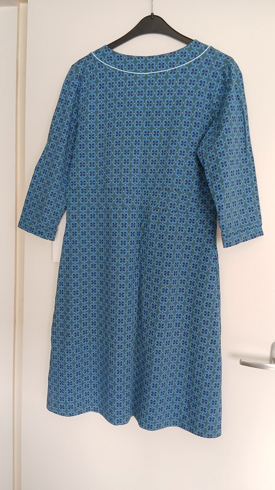 ZGAN Tante Betsy jurk maat xl blauw met groengrijs, Tante Betsy, Blauw, Maat 46/48 (XL) of groter, Ophalen of Verzenden