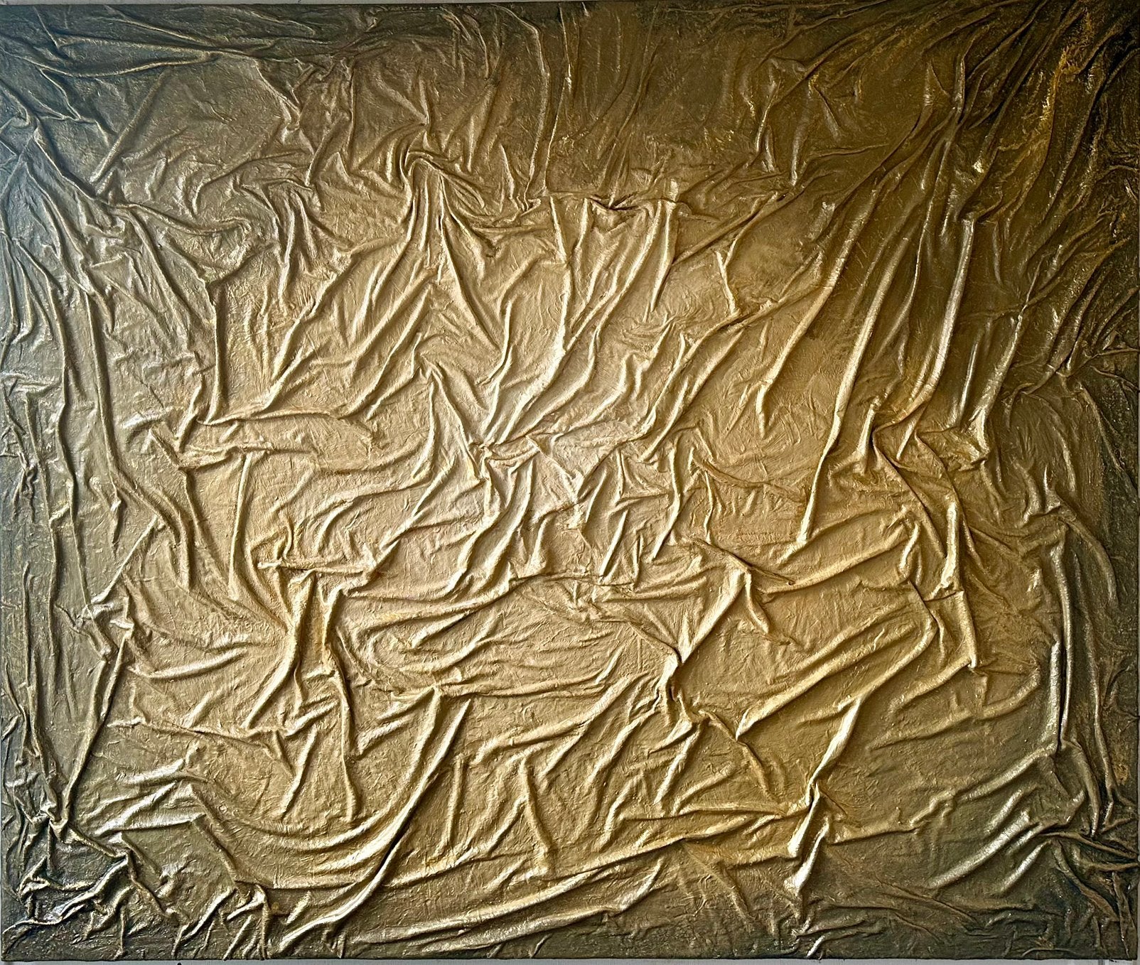 Valeta- Abstract “ Gold “- Handgeschilderd - Uniek- XXL, Ophalen of Verzenden