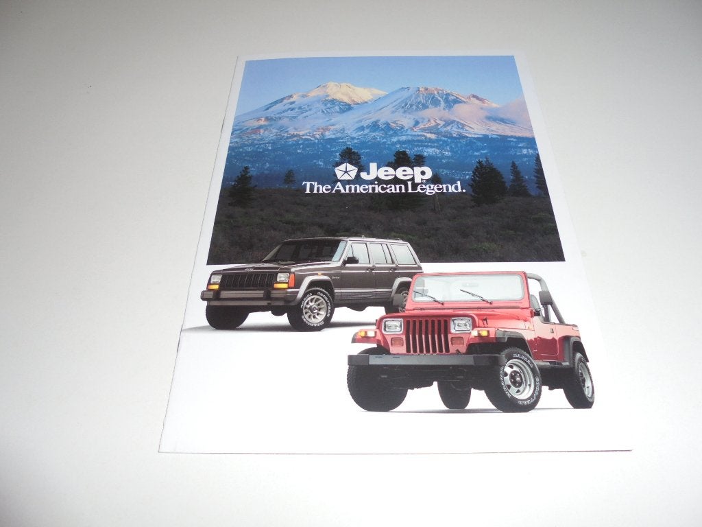 brochure Jeep modellenprogramma  1990, Ophalen of Verzenden, Nieuw, Overige merken
