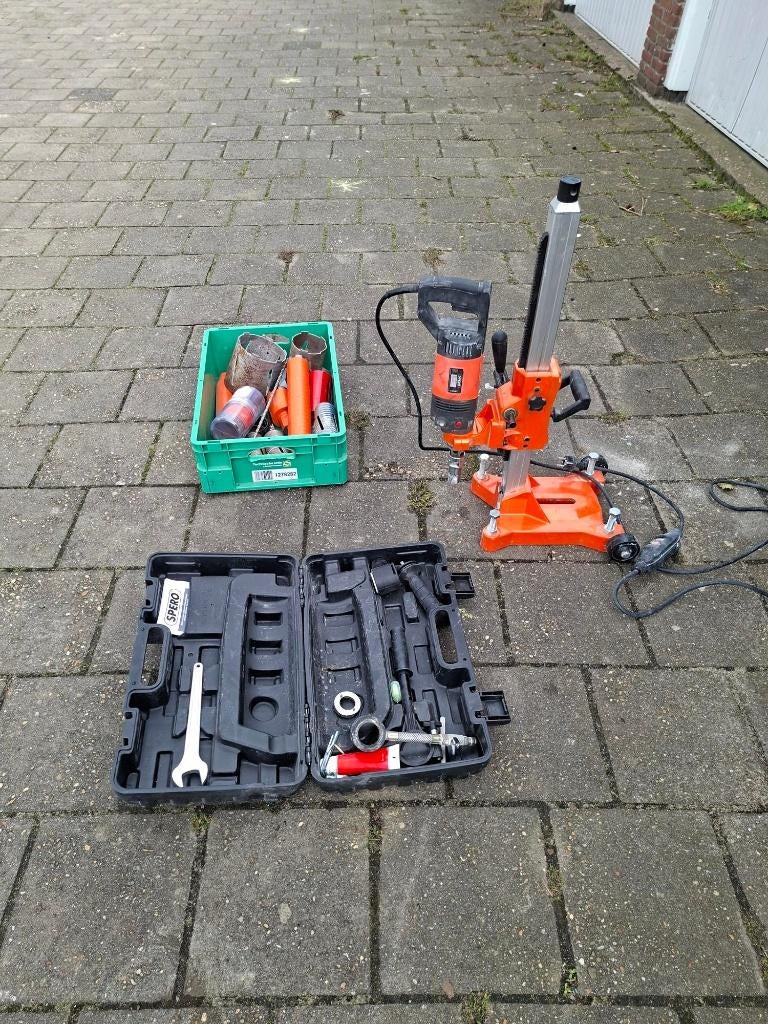 diamantboormachine nat/droog spero, Doe-het-zelf en Verbouw, Ophalen, Gebruikt, 600 watt of meer, Boormachine
