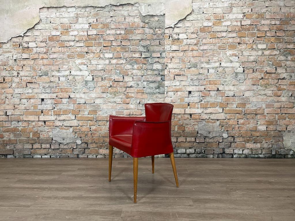 Meerdere Matteo Grassi Vela rood bij TheReSales, Huis en Inrichting, Stoelen, Ophalen, Zo goed als nieuw, Vijf, Zes of meer stoelen
