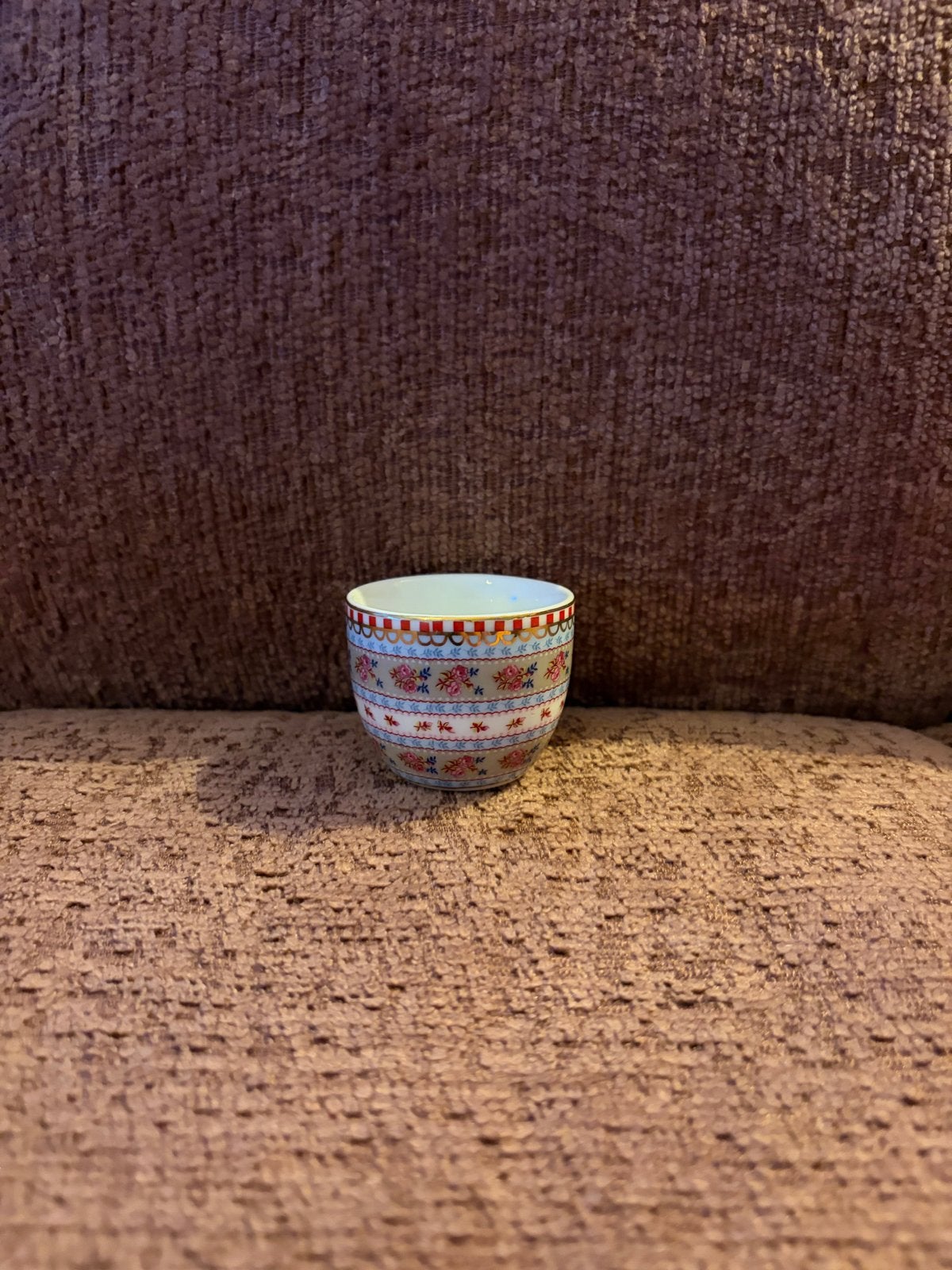 Pip Studio Floral eierdopje grijs - ø 5 cm, Pip Studio, Zo goed als nieuw, Modern, Porselein